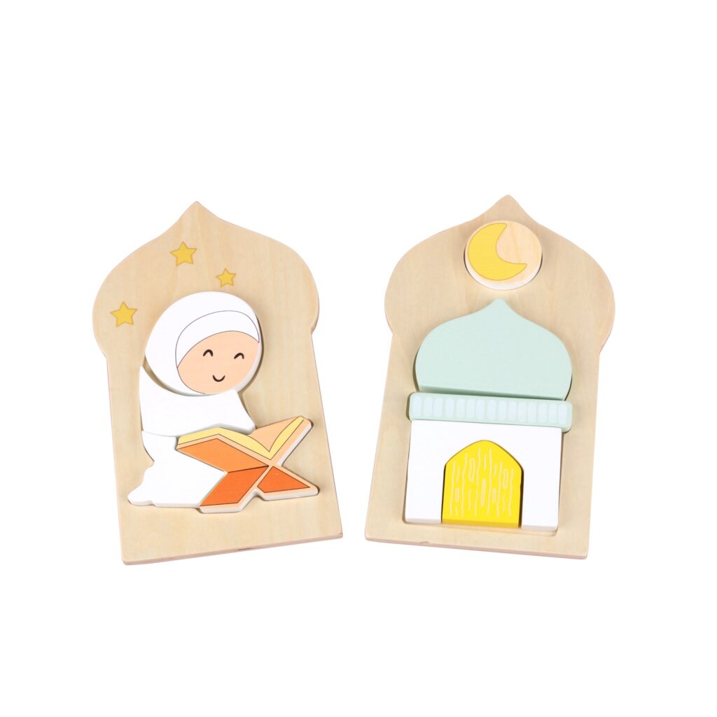 Islamisches Holz-Steckspiel – Spielerisch den Glauben entdecken